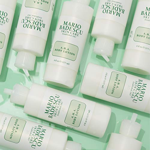 Mario Badescu Aha Body Lotion With Glycolic Acid - Moisturizing & Gentle Exfoliating Body Lotion For Softer Youthful-Looking Skin - Lightweight Non-Greasy Formula 6 Fl Oz