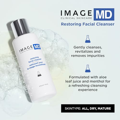 Image Skincare Md Restoring Facial Cleanser Face Wash With Salicylic Acid To Exfoliate And Smooth 4 Fl Oz