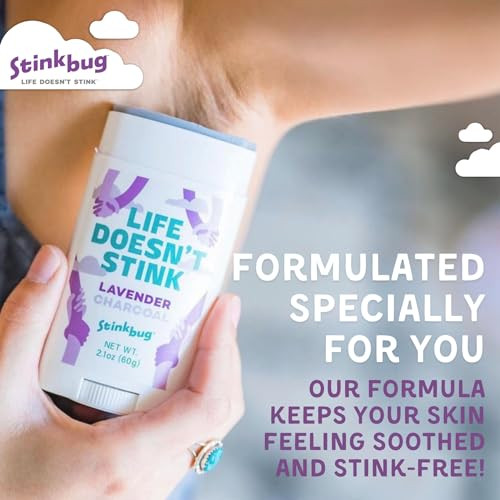 Stinkbug Naturals Organic Aluminum Free Deodorant Stick With Cinnamon Spice Coconut Oil And Essential Oils Paraben Free Sensitive Skin Deodorant 2.1 Ounces Pack Of 1