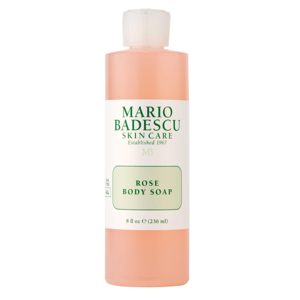 Mario Badescu Rose Body Soap | For A Pampered Refreshed And Hydrated Skin | Scented With The Sweetest Hint Of Floral | Shower Gel For Daily Use | 8 Fl. Oz.