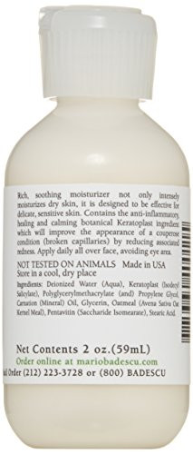 Mario Badescu Kera Face Moisturizer For Women And Men Ideal Facial Moisturizer For Dry Or Sensitive Skin Oatmeal And Lemongrass Extract-Infused Moisturizer Face Cream 2 Fl Oz