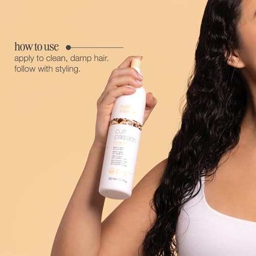 Milk_Shake Curl Passion Leave-In Conditioner | Moisturizing Leave-In For All Curl Types | Detangles Softens & Adds Bounce | With Babassu Oil Praxcai Oil Quinoa & Milk Proteins 10.1 Fl Oz / 300 Ml