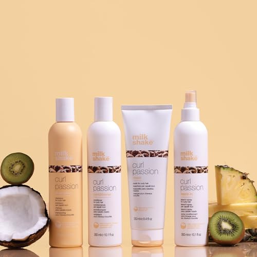 Milk_Shake Curl Passion Leave-In Conditioner | Moisturizing Leave-In For All Curl Types | Detangles Softens & Adds Bounce | With Babassu Oil Praxcai Oil Quinoa & Milk Proteins 10.1 Fl Oz / 300 Ml