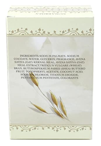 Sunaroma Oatmeal Soap With Vitamin E (4.25 Oz) - 100% Vegetable Based Soap - Great For Sensitive Or Eczema Prone Skin - Made In The Usa Sulfate Free