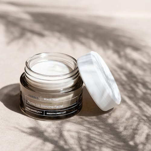 Korres Black Pine 4D Bio-Shapelift Plumping Night Cream Firming Face Moisturizer For Women & Men Overnight Hydration Cream For Smoother-Looking Skin Vegan Skincare Dermatologist-Tested 1.35 Fl Oz