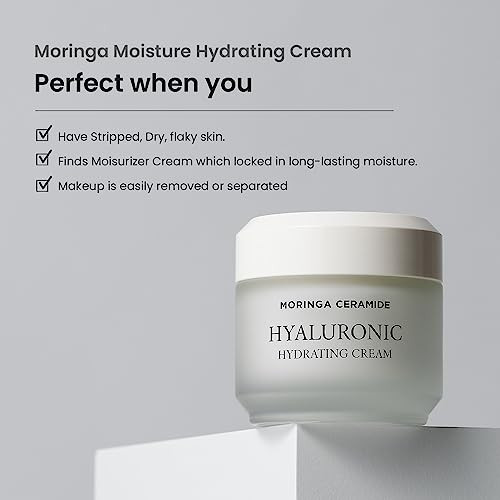 Heimish Moringa Ceramide Hyaluronic Hydrating Cream 1.69 Fl Oz (50 Ml)