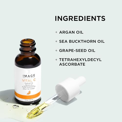 Image Skincare Vital C Hydrating Facial Oil With Argan Grape Seed And Sea Buckthorn Oils 1 Fl Oz