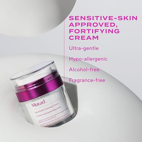 Murad Heartleaf Calming Cream Gentle Moisturizer With Heartleaf For Irritated Sensitive Or Eczema-Prone Skin To Stabilize Soothe And Soften All Day 1.7 Fl Oz