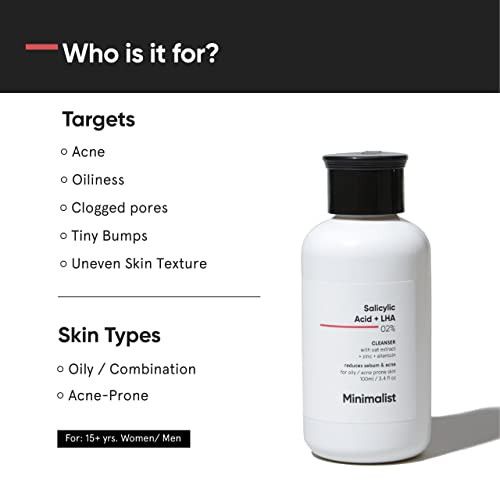 Minimalist Oily Skincare Duo | Face Wash Moisturizer | 2% Salicylic Acid Face Wash 10% Vitamin B5 Moisturizer