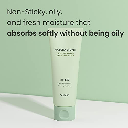 Heimish Matcha Biome Oil-Free Calming Gel Moisturizer - Moisturizing Cooling Soothing Low Irritating Non-Sticky Formula With Matcha Probiotics For Oily & Acne-Prone Skin Ph 5.5 3.4Fl.Oz/100Ml