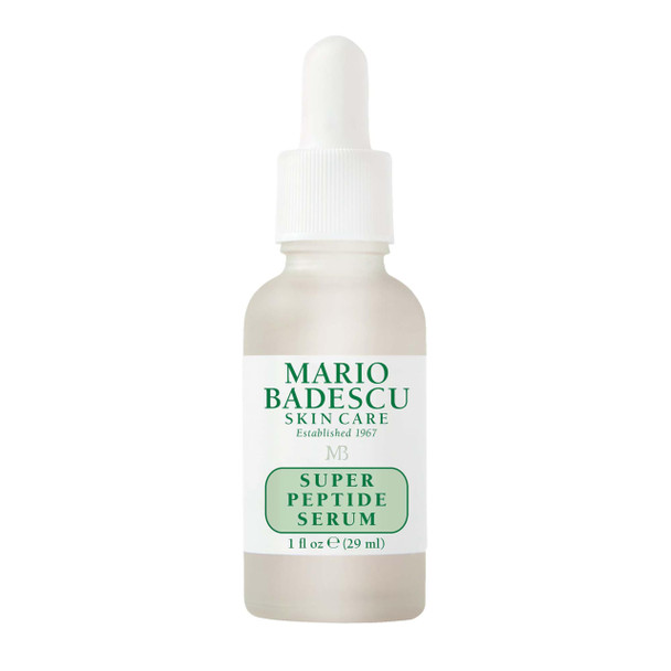 Mario Badescu Super Peptide Serum For Face Reduces The Look Of Fine Lines & Wrinkles Skincare With Sodium Hyaluronate & Peptides Hydrating Anti Aging Facial Serum For All Skin Types 1 Fl Oz