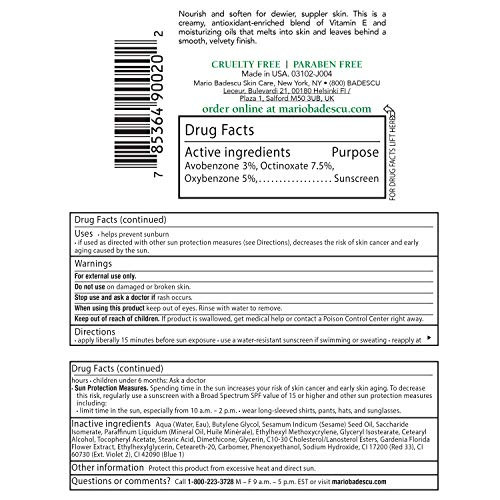 Mario Badescu The Moisture Magnet Face Moisturizer For Women And Men With Spf 15 Ideal Facial Moisturizer For Combination Dry Or Sensitive Skin Makeup Primer Face Cream 2 Fl Oz