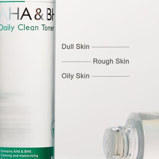 Mizon Aha&Bha Daily Clean Toner Daily Peeling Smooth Skin Removes Dead Skin Healthy Skin Korean Skincare (5.07 Fl Oz)