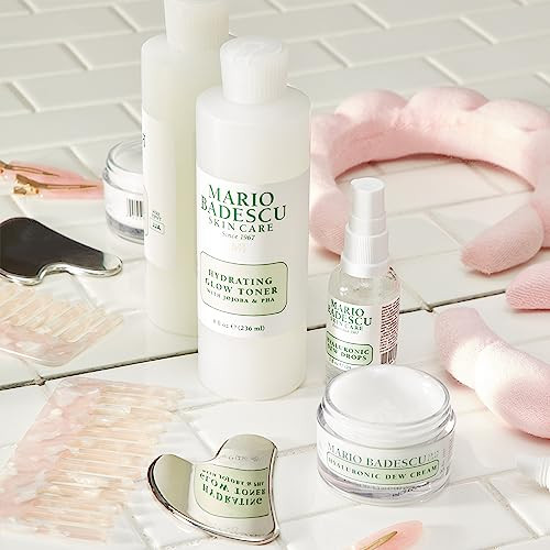 Mario Badescu Hydrating Glow Toner With Jojoba & Pha - Brightens Rejuvenates And Nourishes For Luminous Skin - Facial Toner And Serum Formula With Cooling Sensation