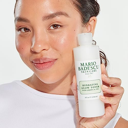 Mario Badescu Hydrating Glow Toner With Jojoba & Pha - Brightens Rejuvenates And Nourishes For Luminous Skin - Facial Toner And Serum Formula With Cooling Sensation