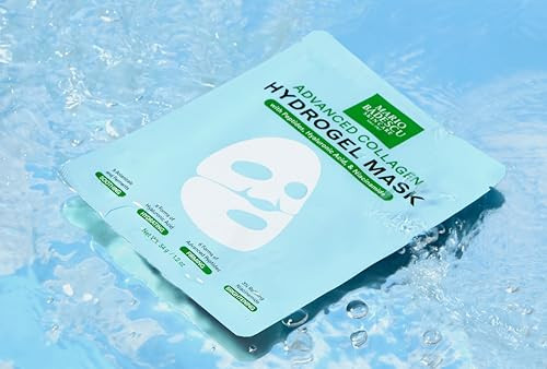 Mario Badescu Advanced Collagen Hydrogel Mask Set Of 3 | Face Mask With Peptides Hyaluronic Acid & Niacinamide For Hydrating Firming Brightening & Soothing Skin