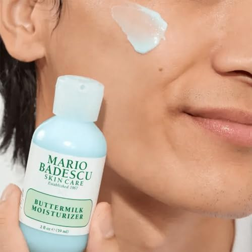 Mario Badescu Buttermilk Face Moisturizer For Women And Men Ideal Facial Moisturizer For Combination Or Dry Skin Lactic Acid And Thyme Extract-Infused Moisturizer Face Cream 2 Fl Oz
