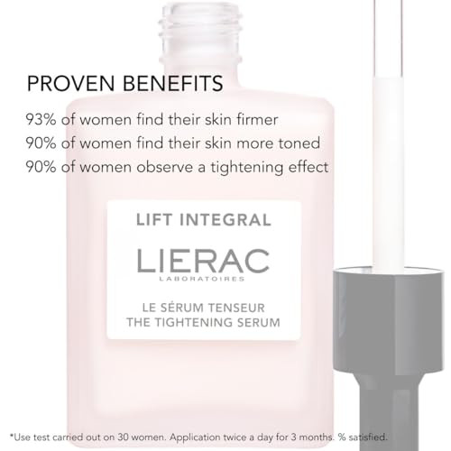 Lierac Lift Integral Tightening Hyaluronic Acid Serum For Face - Firming Face Serum With Collagen Elastin & Hyaluronic Acid For Woman Smoother Skin And Visible - 30Ml