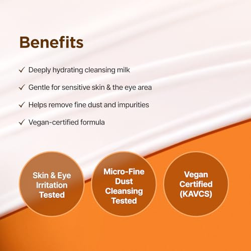 Isntree Yam Root Vegan Milk Cleanser | Korean Facial Cleanser With Yam Root | Hydrating Milky Cleanser For Sensitive Skin Gentle & Creamy 7.43 Fl Oz