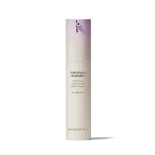 Haruharu Wonder Black Rice Night Knight Retinol Serum Refining & Smoothing Firms Skin Reduces Fine Lines Hydrating Formula 0.67 Fl.Oz