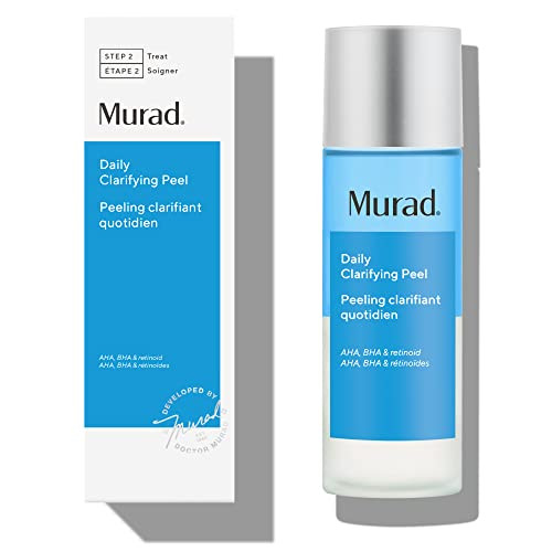 Murad Daily Clarifying Peel Retinoid Salicylic And Glycolic Acid Aha/Bha Exfoliating Liquid Solution For Softer Smoother Hydrated Pore-Refined Skin 3.2 Fl Oz