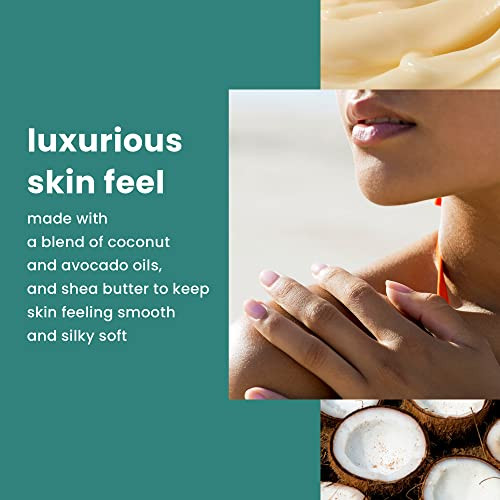 Hawaiian Tropic After Sun Body Butter With Coconut Oil 8Oz And Schick Hydro Silk Dermaplaning Tool With Precision Cover 3Ct Bundle
