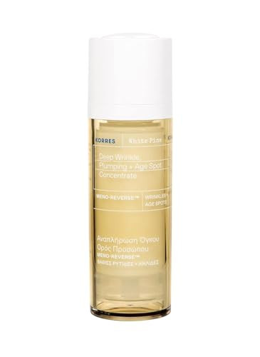 Korres White Pine Meno-Reverse Deep Wrinkle & Age Spot Serum Daily Post-Menopausal Serum With White Pine Extract Peptide Blend & Greek Yoghurt Proteins 1.0 Fl Oz