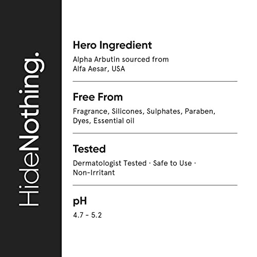 Minimalist 2% Alpha Arbutin With Hyaluronic Acid For Dark Spots Hyperpigation Acne Marks| Reduces Tanning & Blemishes | For Bright Even Skin Tone | For Women & Men | 1Fl Oz/30 Ml