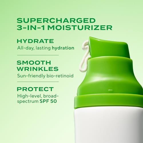 Murad Superactive Wrinkle-Fighting Moisturizer Spf 50 - Bio-Retinoid Ultra Sheer Facial Sunscreen Gently Targets Fine Lines And Wrinkles With Aging Protection From Uvb/Uva - 1.7Fl Oz