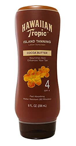 Hawaiian Tropic Lotion Spf#4 Cocoa Butter 8 Ounce (Pack Of 6)