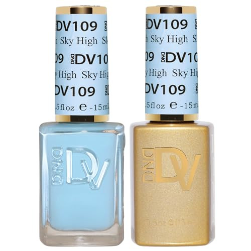 Daisy Dnd Dnd Gel Polish Set Coquette Collection Uv/Led Gel Polish And Air Dry Nail Lacquer Matching Chip- Polish Duo 109 Sky High 0.5 Fl Oz