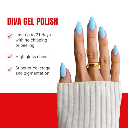 Daisy Dnd Dnd Gel Polish Set Coquette Collection Uv/Led Gel Polish And Air Dry Nail Lacquer Matching Chip- Polish Duo 109 Sky High 0.5 Fl Oz