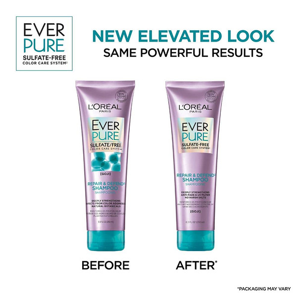 L'oreal Paris Everpure Repair And Defend Sulfate Conditioner For Color-Treated Hair Strengthens And Repairs Damaged Hair With Goji 8.5 Fl Oz (Packaging May Vary)