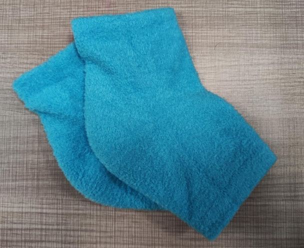 Welnove Moisturizing Heel Socks For Cracked Feet Foot Care Moisture Toeless Socks Heel ProtectorsBlue 2 Pairs