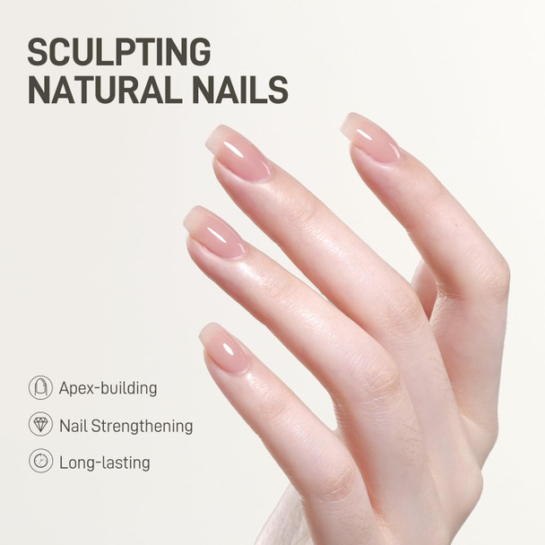 Gaoy Gel Top Coat Builder Gel And Base Coat Set Clear Glossy No Wipe Combination For Long Lasting Uv Light Cure Nail Art Diy 16Ml 3 Pcs