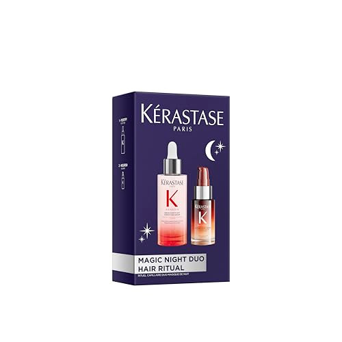 K Rastase Kerastase Magic Night Hair Serum Set With Genesis Anti-Hair Fall Serum And Nutritive 8H Overnight Serum Hair Care Set To Strengthen Nourish And Reduce Break Age Set 2-Piece