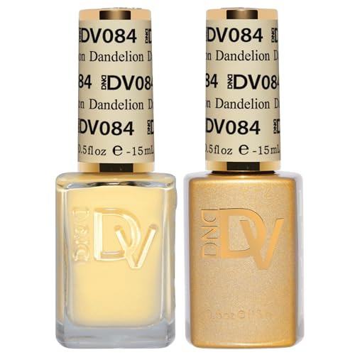 Daisy Dnd Dnd Gel Polish Set Coquette Collection Uv/Led Gel Polish And Air Dry Nail Lacquer Matching Chip- Polish Duo 084 Dandelion 0.5 Fl Oz
