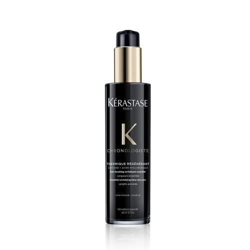 K Rastase Kerastase Chronologiste Hair Serum Heat Protectant With Argan Oil - Controls Frizz Strengthens And Prevents Breakage Protects Against Humidity For Dry Fine & Brittle Hair 5.1 Fl Oz