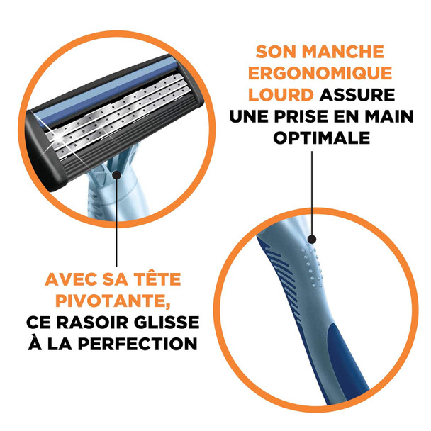 Bic Flex 3 Men S Disposable Razors With 3 Blades For A Smooth And Comfortable Shave Razor Kit For Men 4 Piece