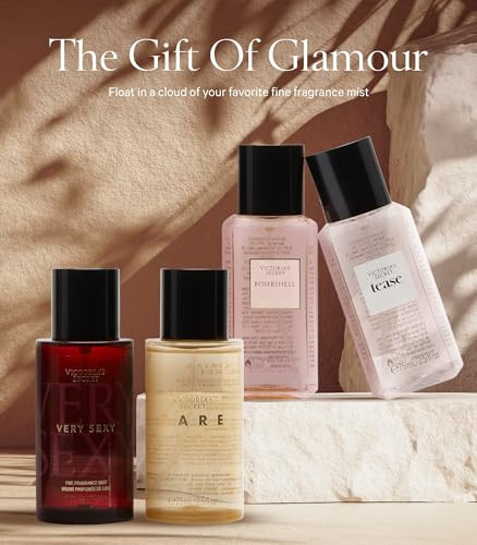 Victoria's Secret Fine Fragrance Mini Mist Set Assorted Scents 4 Piece