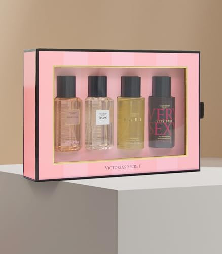 Victoria's Secret Fine Fragrance Mini Mist Set Assorted Scents 4 Piece