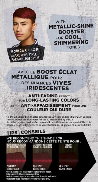 Got2B Metallics Permanent Hair Color M65 Deep Red