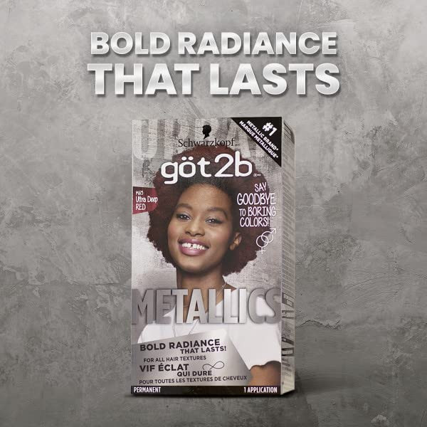 Got2B Metallics Permanent Hair Color M65 Deep Red