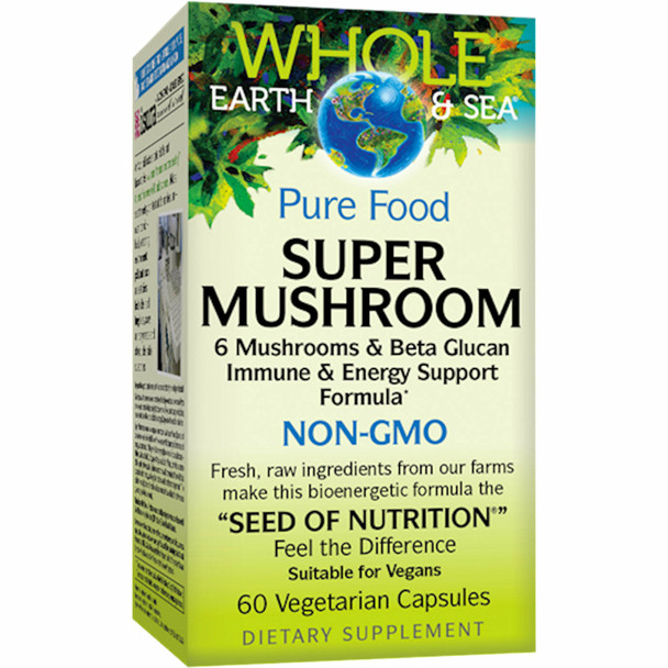 Super Mushroom 60 veg caps by Whole Earth & Sea