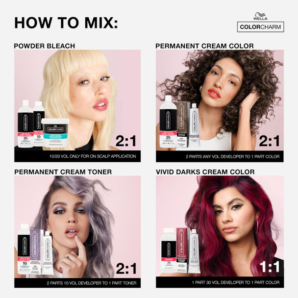 Colorcharm Wella Colorcharm Powder Lightener Dust- Bleach Formula Up To 7 Levels Of Lift For Highlights Blonding & Color Services