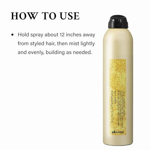 Davines This Is A Perfecting Hairspray Medium Hold Invisible Finish - Ultra-Fine Mist For Natural Movement - No Build-Up Or Residue 9.10 Fl Oz