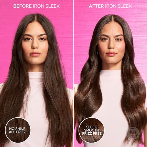 L'oreal Paris Sulfate Iron Sleek Smoothing Shampoo And Conditioner Set Frizz Control And Humidity-Resistant Formula With Alpha-Acids Suitable For Color-Treated Hair Everpure Set 13.6 Fl Oz