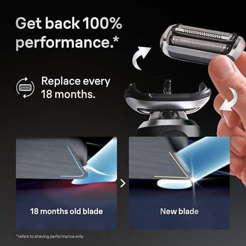 Braun Series 7 Electric Shaver Head Easily Attach Your Shaver Head For A Shave As Efficient As Day One Compatible With Generation Series 7 Shavers 74S Silver