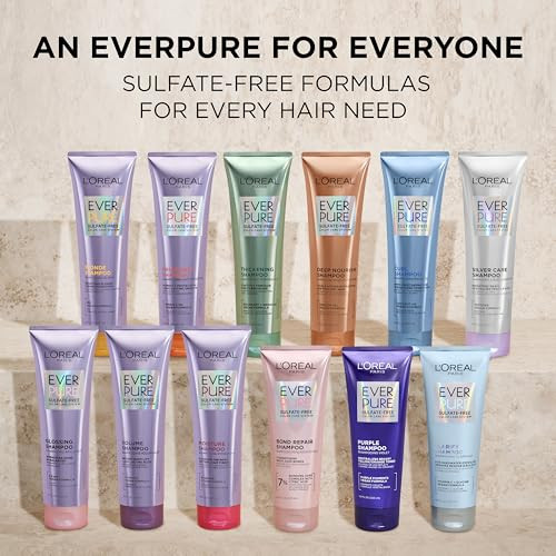 L'oreal Paris Everpure Moisture 21-In-1 Leave In Conditioner Multi-Benefit Heat Protectant Spray For Hair Up To 450 F Detangling Frizz Control For Color Treated Dry Or Damaged Hair 6.7 Fl Oz