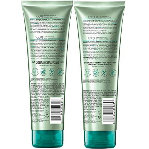 L'oreal Paris Thickening Sulfate Shampoo And Conditioner Thickens + Strengthens Thin Fragile Hair Everpure 1 Hair Care Kit